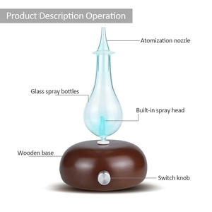 Difusor de aceite esencial con boquilla de vidrio KX-001002003004005006007008009010011012, tipo niebla, de 10-20 ml, para uso doméstico y comercial. - Product Image 3