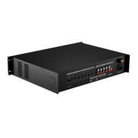 XIDLY Préamplificateur audio en rack PA de bonne qualité avec entrée auxiliaire à 5 entrées micro