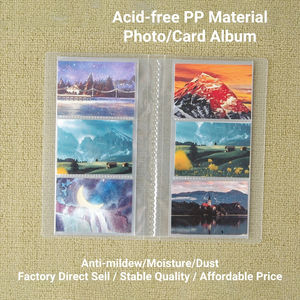 Album <span class=keywords><strong>photo</strong></span> compact en plastique PP de 3 pouces, haute qualité, sans acide, reliure thermique, design 3 grilles, capacité 84 photos, format 2R, pour bébé et famille - Product Image 2