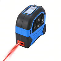KeMing Tools 3in1 Télémètre laser 5m Ruban à mesurer Affichage LCD Distance mètre Zone de construction Équipement d'arpentage 60m