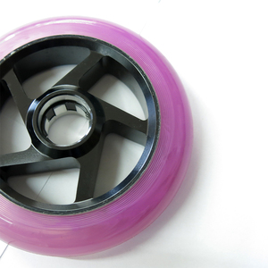 Spaceflip 110 <b>Pink</b> Colorful Stunt Wheels OEM ODM PU Aluminium Metal Core Abec-9 Bearing Pro Stunt <b>Scooter</b> Wheels - Product Image 2