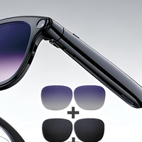 Lunettes de traduction IA avec caméra 8MP, appels, contrôle tactile et chargement Type-C
