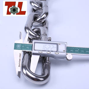 Corrente de aço inoxidável curta, alta qualidade, 304, 316, 6mm, longo, correntes de neve - Product Image 4