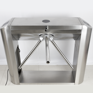 Tourniquet semi-automatique à trois bras en acier inoxydable 304, capacité de 35-40 personnes/minute, largeur de passage 600-900 mm, finition brossée - Product Image 2