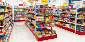 Estantería Metálica Blanca de Alta Resistencia para Supermercado, Góndola de Doble Pared de 4 Niveles para Tienda de Comestibles, Marca Shanghai - Product Image 5