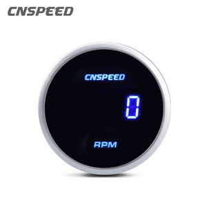 CNSPEED Tachymètre numérique 52 mm avec affichage du régime lumineux bleu 12 V 24 V pour moto - Product Image 2