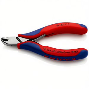 Knipex Electronic Nippers 64 42 115 Front Cutting <b>Edge</b> Copper Max 1.5mm Hard Max 0.5mm - Product Image 3