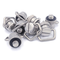 Adaptateur de trépied à dégagement rapide en acier inoxydable JiaHeng usiné CNC 1/4-20 D avec vis moletée pour appareil photo, usinage par électroérosion à fil (EDM)