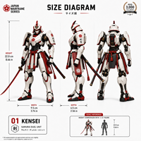 Waker 20+ Jahre OEM Maßgefertigte Spielzeugfigur Roboter Actionfigur Spielzeug Samurai Actionfigur Mecha Krieger Kensei Sammlermodell