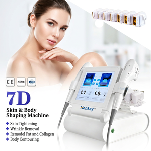 เครื่องฝึกอบรมฟรีสำหรับอุปกรณ์ยกกระชับใบหน้าและผิวกาย ปรับรูปร่าง ลดไขมัน และกระตุ้นคอลลาเจน เครื่อง 7d H1fu สำหรับใช้ในร้านเสริมสวยและสปา - Product Image 1