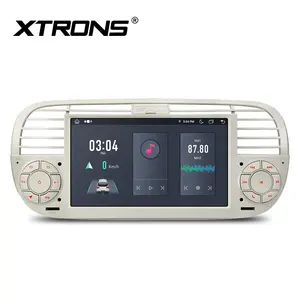 XTRONS radio mobil 7 "Android 13, AutoRadio Global 4G LTE untuk Fiat 500 2007-2015 dengan Output Audio koaksial tether USB