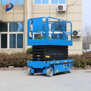 Hidrolik paletli mobil elektrikli makaslı açık hava asansörleri platformu tekerlekli sandalye asansör tırmanma elektrikli çeşitli arazilerde - Product Image 4