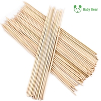 Brochettes jetables en bambou 30 cm, écologiques, saines, 100 % sèches, stériles, résistantes à la chaleur, faciles à nettoyer