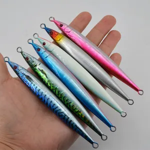 Buena calidad del producto 60g 80g 100g Speed Metal Jig Casting Lure Luminous