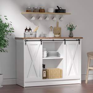 Buffet de cuisine nordique moderne Armoires de rangement Café <span class=keywords><strong>Bar</strong></span> en bois Credenza Buffet Finition laquée Garde-manger Rangement - Product Image 4