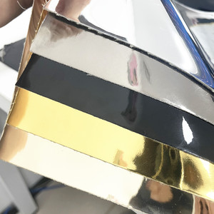 <span class=keywords><strong>Specchio</strong></span> lucido 0.8mm tessuto metallico Rexine artificiale finto sintetico vernice TPU cuoio per scarpe borse - Product Image 2