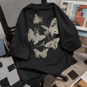 T-Shirt <span class=keywords><strong>Polo</strong></span> Estiva Personalizzata Casual Designer Streetwear in Cotone Pesante 100% Vestibilità Oversize - Product Image 1