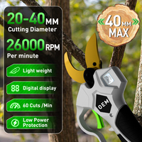 A1-0021 Sécateur Électrique Professionnel 21V 800W Sans Balais, Coupe-Branches, Portée de Coupe 20-40mm, 60 Coupes par Minute, pour Fruits et Plastique
