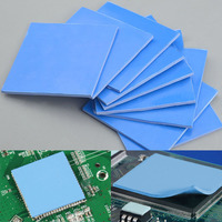 Feuille d'isolation en caoutchouc de silicone thermoconducteur adhésif pour dissipateur thermique pour CPU LED