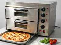 Oven Pizza Komersial BAOKANG HEP-2ST 3KW Heavy Duty dari Guangdong untuk Peralatan Dapur