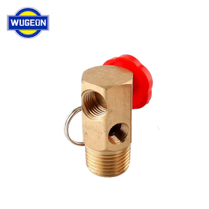Wugeon 1/2NPT Válvula de flujo de aire de alivio de seguridad de latón Tipo de combinación para bomba de aire Energía neumática y medios de gas - Product Image 2
