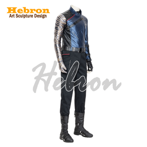 Disfraz Personalizable de The Falcon y The Winter Soldier, Disfraz de Cosplay de The Winter Soldier, Cuero PU, Lona Vaquera, para Hombre # Personal - Product Image 2