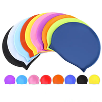Bonnet de bain personnalisé pour bonnet de bain en silicone personnalisé imprimé de logo multicolore en gros pour bonnet de bain en silicone personnalisé