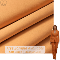 79% polyester, 18% viscose, 3% élasthanne, tissu croisé durable pour blazers pour hommes, pantalons de bureau pour femmes
