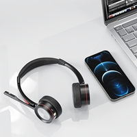 Casque de communication sans fil à suppression de bruit stéréo ou mono M890BT ENC AI, chargement USB-C bluetooth v5.2