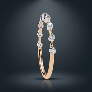 Rose Gold <b>Diamond</b> <b>Ring</b> Round Brilliant Cut Women's Engagement Classic Style Jewelry - Product Image 6