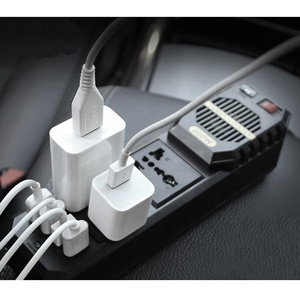 Mini onduleur de voiture 200W, <span class=keywords><strong>12V</strong></span> à <span class=keywords><strong>220V</strong></span>, produits d'explosion, pièces automobiles d'extérieur, appareil embarqué, <span class=keywords><strong>transformateur</strong></span>, 4 prises USB - Product Image 2