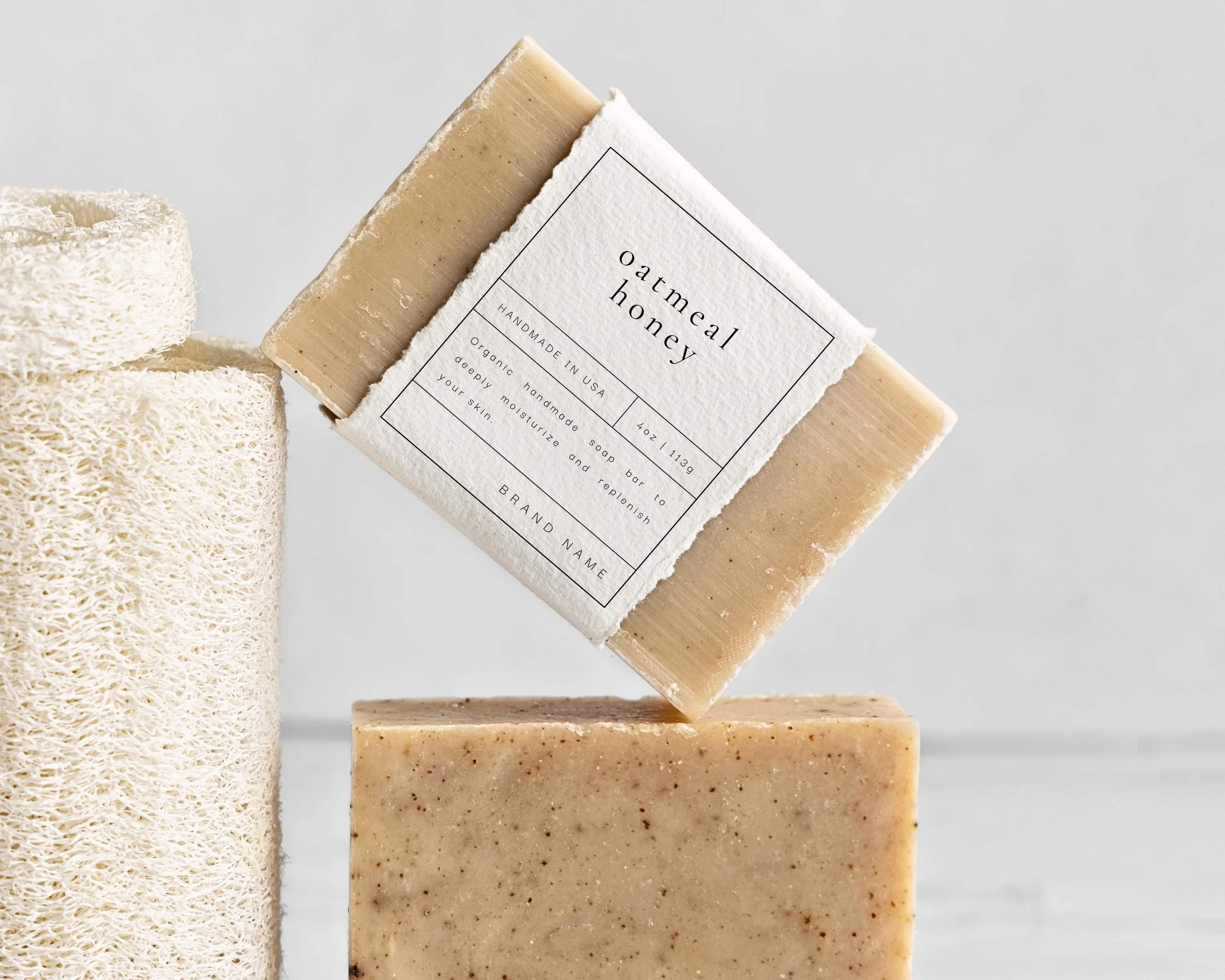 Custom Cosmetic Packaging Labels Self Adhesive Handmade Soap Private Label Soap Bar Large Stickers