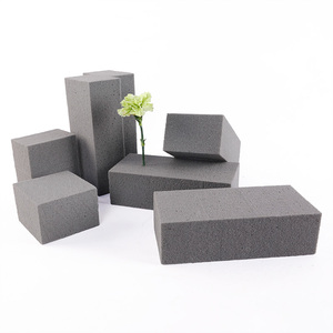 YiLiang 20 pièces de <span class=keywords><strong>mousse</strong></span> florale carrée <span class=keywords><strong>verte</strong></span> fraîche pour fleurs séchées, plantes décoratives en argile et boue florale pour Noël - Product Image 3