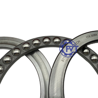 Roulement à billes de butée 51124 120x155x25mm en acier chromé pour grue axiale et presse hydraulique