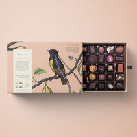 Boîte à chocolat de luxe personnalisée, emballage en papier rigide de qualité alimentaire, boîte cadeau avec plateau d'insertion pour bonbons et biscuits