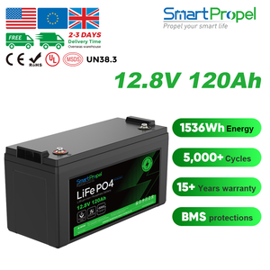 חיים ארוכים נטענת 12v 120ah מחזור עמוק lifepo4 עבור rv מכונית מחנאות מנוע מנוע cavan סוללת ליתיום - Product Image 2