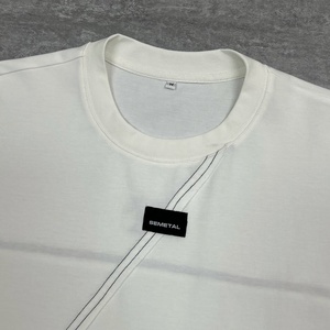 เสื้อยืดทรงหลวมแบบดรอปโชว์เดอร์ หนัก 300 กรัม ผ้าฝ้ายคุณภาพสูง ปักลาย เสื้อยืดโอเวอร์ไซส์ ดีไซน์เนอร์ เสื้อลำลองผู้ชาย - Product Image 4