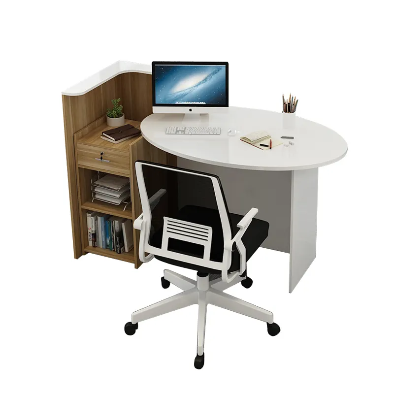 Современный дизайн MDF Материал белый цвет настраиваемый размер маленький Касс для магазина одежды офиса