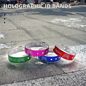 أساور معصم ترويجية مخصصة عاكسة من البلاستيك للأحداث - Product Image 2