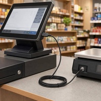 Cable Convertidor Serial ANNXIN USB a RJ12 RJ11 6P6C RS485 con Carcasa Transparente para Dispositivos Industriales POS, Venta al Por Mayor