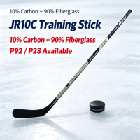 Bâton de hockey sur glace en fibre de verre composite et fibre de carbone, junior, 58 pouces, courbe OEM, léger, 370 g, modèle JR10C, pour les 12 ans et plus
