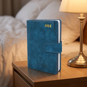 Muestra Gratuita de Cuaderno de Negocios Personalizado con Tapa Dura Verde, Magnético, de Alta Calidad, Diario, Agenda, Cuaderno de Cuero PU - Product Image 1