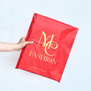 Custom Printed logo Black Gold Poly Mailer <b>Clothing</b> Packaging Shipping Envelopes Plastic Courier Delivery Webshop Mailing Bag - Product Image 2