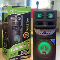 Nouvelle chariot portable d'extérieur en maille de fer pour haut-parleur V5.0, woofers de 12 pouces, amplificateur haute puissance, lecteur MP3 avec fente pour carte