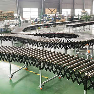 สายพานลำเลียงแบบลูกกลิ้งยืดหยุ่นแบบขยายได้สำหรับการขนถ่ายภาชนะ - Product Image 2