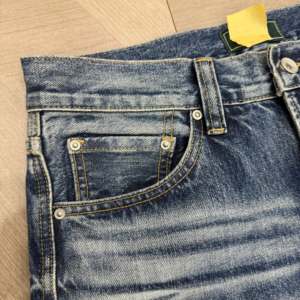 Calças <span class=keywords><strong>Jeans</strong></span> Vintage Personalizadas ODM/OEM para Homens, Estilo Bootcut, Baggy, Desbotadas a Laser, Soltas e Retas para Todas as Estações - Product Image 5