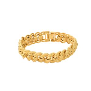 JXX JSL-147-15N Factory Jewelry <b>24K</b> <b>Gold</b> Plated Brazilian <b>Gold</b> Cuban <b>Bracelet</b> for <b>Men</b> for Weddings Parties and Gifts - Product Image 4