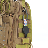 Porte-clés rétractable antivol en ABS, cordon portable, mousqueton, outil multifonction, localisateur de clés, sécurité de voyage, étanche, petit MOQ