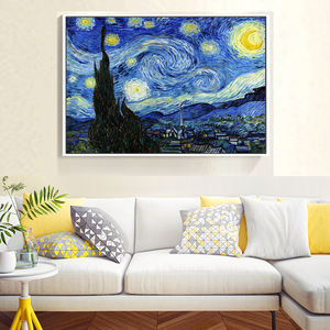 Kit per Pittura Diamante 5D Fai-da-Te di <span class=keywords><strong>Van</strong></span> <span class=keywords><strong>Gogh</strong></span>, Decorazione Casa, Consegna Rapida, Piccolo Ordine Minimo, Arte Diamante Stampata su Plastica - Product Image 2