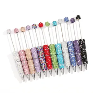 Bolígrafos moldeables con diamantes brillantes, bolígrafos elegantes con diamantes de imitación completos para cuentas, diario bonito para mujeres, bolígrafos ostentosos divertidos, regalos de <span class=keywords><strong>boda</strong></span> para niñas - Product Image 5